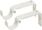 Ivilon Adjustable Brackets for Curtain Rods - Set of 2 for 1 or 1 1/8 Inch Rods - Ivory
