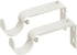Ivilon Adjustable Brackets for Curtain Rods - Set of 2 for 1 or 1 1/8 Inch Rods - Ivory