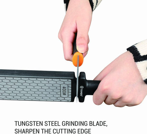GANZO Firebird ProSharp Multifunctional Sharpener - Double Sided Diamond Tungsten Steel Ceramic - Lightweight, Compact