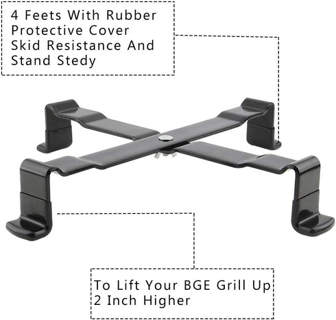 Kamado Grill Table Nest Stand for Big Green Egg Medium,Big Green Egg Accessories Green Egg Nest Stand for Medium Big