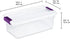 Sterilite 6 Qt ClearView Latch Box, Stackable Storage Bin with Latching Lid, 12-Pack
