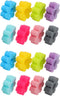 UPKOCH Flower Glass Markers, 16pcs Floral Wine Charms for Drink Markers, Silicone Flower Party Drink Charms