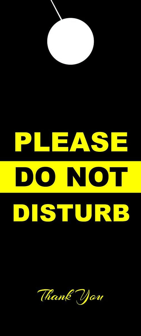 Do Not Disturb Door Hanger Sign - 2 Pack