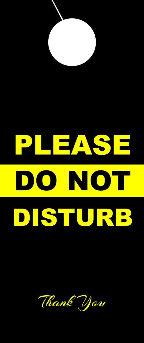 Do Not Disturb Door Hanger Sign - 2 Pack