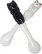 Honbay 2PCS Mini Cute Ceramic Cat Spoon, Hangable Tea Spoon, Cartoon Animals Coffee Spoon (Black)