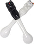 Honbay 2PCS Mini Cute Ceramic Cat Spoon, Hangable Tea Spoon, Cartoon Animals Coffee Spoon (Black)