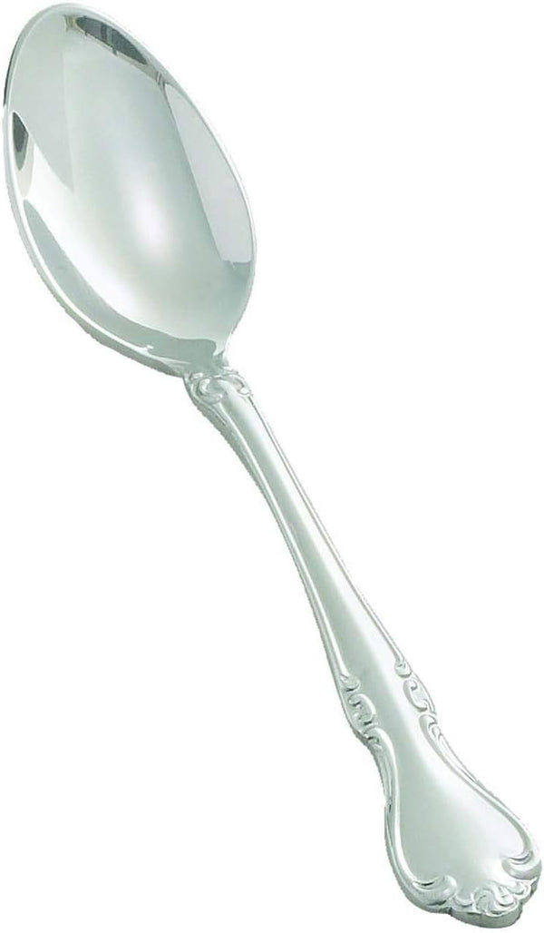 Winco Chantelle Extra Heavyweight Stainless-Steel Small Spoon, 4.5" (12 Pack)