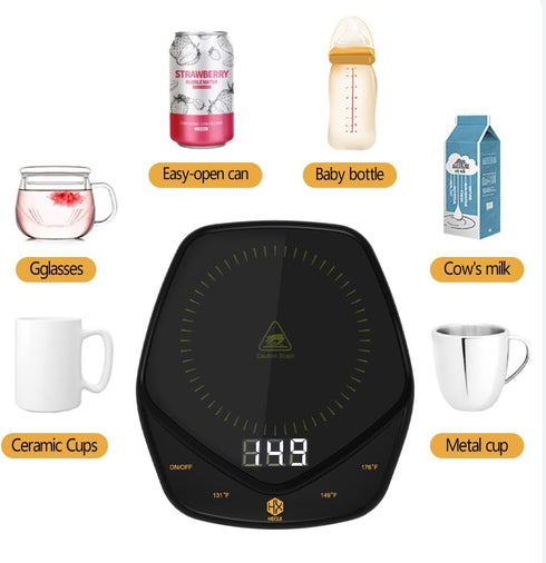 Gifts for Women Men,Mug Warmer,Coffee Warmer Plate Portable Coffee Mug Warmer for Desk with Temperature Display, Coffee