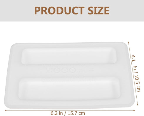 Silicone Toaster Dust Cover 2 Slice Toaster Lid Electric Bread Maker Upper Cover Toaster Machine Top Cover for Bread Machine Part Accessories (White) by BESTonZON