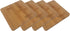 Small Mini All Natural Bamboo Cutting Board - Great for Apartments, RV's, Camping, 4 Pack
