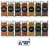 BEST VALUE 14 Large Glass Spice Jars, 6oz, Includes 126 Chalkboard Labels & 113 PVC Clear Labels