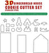 8 Pieces 3D Christmas Snowman Cookie Cutters, Stainless Steel Cartoon Biscuit Cutters for Holiday Baking