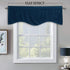StangH Navy Blue Valances Curtains - Luxury Velvet Tier Curtains for Bedroom, Office Window Dressing