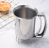 Stainless Steel Pancake Batter Dispenser, Professional Squeeze Handle Dispenser for Pancakes, Cupcakes, Muffins (900ml)