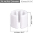 MECCANIXITY Clothes Hanger Markers Blank Tags Fit 3.5mm Rod for Garment Color Coding White, Pack of 150 by MECCANIXITY
