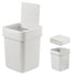 carrotez Mini Trash Can, Countertop Trash Can with Lid, 2 Liter/0.5 Gallon Waste Basket for Coffee Bar, Bathroom,