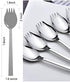 6-pack Stainless Steel Sporks - Heavy Duty Flatware Set for Everyday Use, 7.6-inch