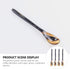 YARNOW 4 Pcs Small Ox Horn Caviar Spoons, Mother of Pearl Soup Spoons for Dessert and Tea