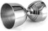 Bell Jigger Stainless Steel Bar Tool with 0.5oz, 1oz, 1.5oz and 2oz Measuring Marks, Mirror Polished Finish, One Jigger