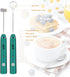 DELM Electric Milk Frother, Rechargeable Handheld Drink Mixer, Kitchen Aid, USB Rechargeable Bulletproof Frother (Green)