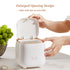 Mini Countertop Trash Can with 5 Rolls of Trash Bags, 0.5 Gallon Wastebasket with Press Type Lid for Bathroom, Coffee