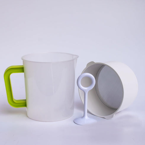 YZWDTGS (1 1.5 Nut Milk & Greek Yogurt Maker - Reusable & Durable Nut Milk Bag Alternative - Fine Mesh Stainless Steel