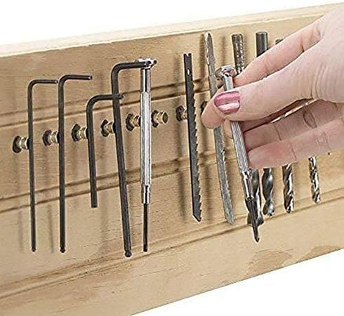 DIYMAG 300 PCS Small Refrigerator Premium Brushed Nickel Magnets - 6x2 mm for Office