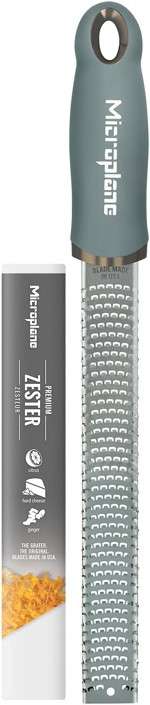 Microplane Premium Classic Zester - Eucalyptus Green | Lemon Zester tool, Hard