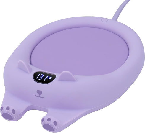 PUSEE Coffee Warmer for Desk, Mug Warmer with Auto Shut Off, 3 Temp Settings, Electric Beverage Warmer Plate