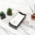 15.8 7.9 Inch 50 Luxenap X Linen-Feel Guest Towels, Lettered Hand Towels - Silver Letter 'C', Sans Serif Font, White