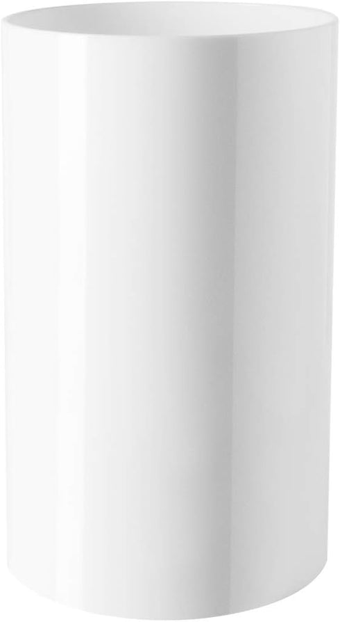 Royal Imports 5X8 Flower Acrylic Vases Cylinders - Decorative Centerpiece Display for Home or Wedding, White