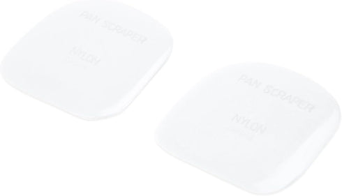 Fox Run Nylon Pot/Pan Scraper, Set of 2, White