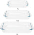 Set of 2, 1.5-Quart Tempered Glass Oblong Baking Dishes