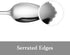 Artaste Rain Grapefruit Spoon Set of 6, 6.35-Inch, 18/10 Stainless Steel, Silver