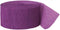Pretty Purple Crepe Streamer - 81 ft (1 Count) - Vibrant Party Decoration