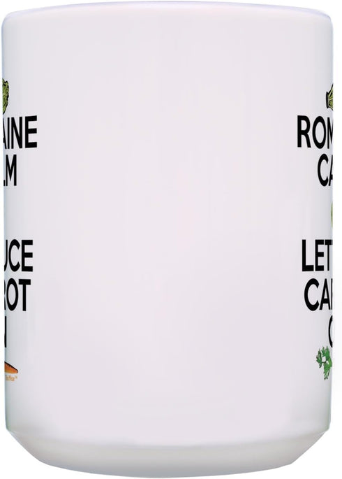 ThisWear Chef Gifts for Women, Romain Calm Lettuce Carrot On Cooking Gifts, 15oz Ceramic Coffee Mug with Handle