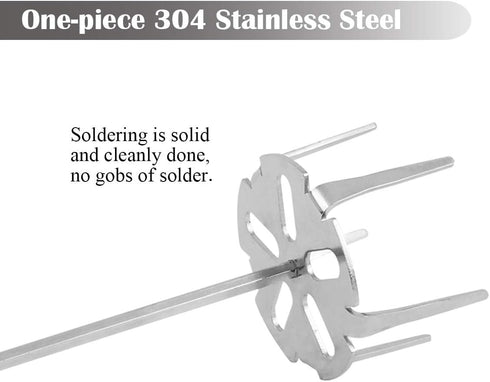 KAMaster Pork Puller Drill Attachment, 304 Stainless Steel Meat Shredder for BBQ
