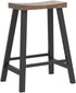 Set 2, Counter 23.6 Inches ULBC074B01 VASAGLE Bar Stools of Height Stools, Bar Chairs with Footrest, High Kitchen