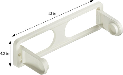 DecorRack Wall Mount Paper Towel Holder, Flexible Shatterproof Plastic, Vertical or Horizontal Mount (2 Pack)