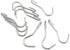 10PCS Heavy Duty S Hooks, 90 Degree Twist Angled Hooks for Hanging Kitchen Utensils, Pots, Pans, Clothes, Towels