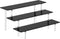 HENABLE 3 Tier Perfume Organizer Stand, Black Acrylic Risers Display Stands, Cologne Shelf