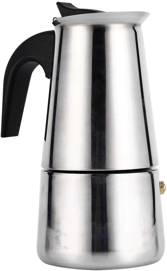 Haofy Stainless Steel Pot Cup Coffee Maker for Home Office Use (200ml, 100ml/200ml/300ml/450ml)
