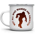 Bigfoot Sasquatch Enamel Campfire Mug, 12oz Outdoor Camping Coffee Cup, Gift for Mountain Nature Hiking Lovers