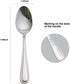 Spoons Dinner Spoons Stainless Steel 18/0 of Dessert Spoons 6 Pcs for Home, Kitchen Restaurant, Dishwasher Safe, 7.08 Inches, Silver
