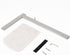 Hand Towel Stand for Bathroom with Marble Base, 304 Stainless Steel L Shape Towel Rack, Free-Standing Bar for Kitchen