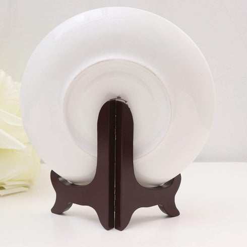 Gatuida Wooden Plate Holder, Decorative Plate Display Stand, Picture Easel Holder