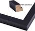 RPJC 5x7 inch Picture Frame, Solid Wood with High Definition Glass, Black, for 4x6 or 5x7 Photos
