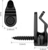 Clips,Black,50 Pack GEZIDEA String Light Hanger Hooks,Screw in Hooks for Hanging Christmas Light,Led Fairy Led Light