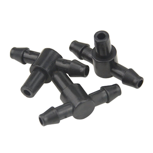 XINGYHENG 100Pcs Garden Irrigation Kit, Adjustable Misting Drippers with Tee Connector for Flower Pot Garden