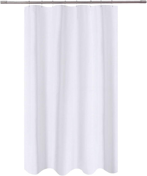 N&Y HOME Fabric Shower Curtain Liner, 48 x 72 inches, Water Repellent, White Spa Bathroom
